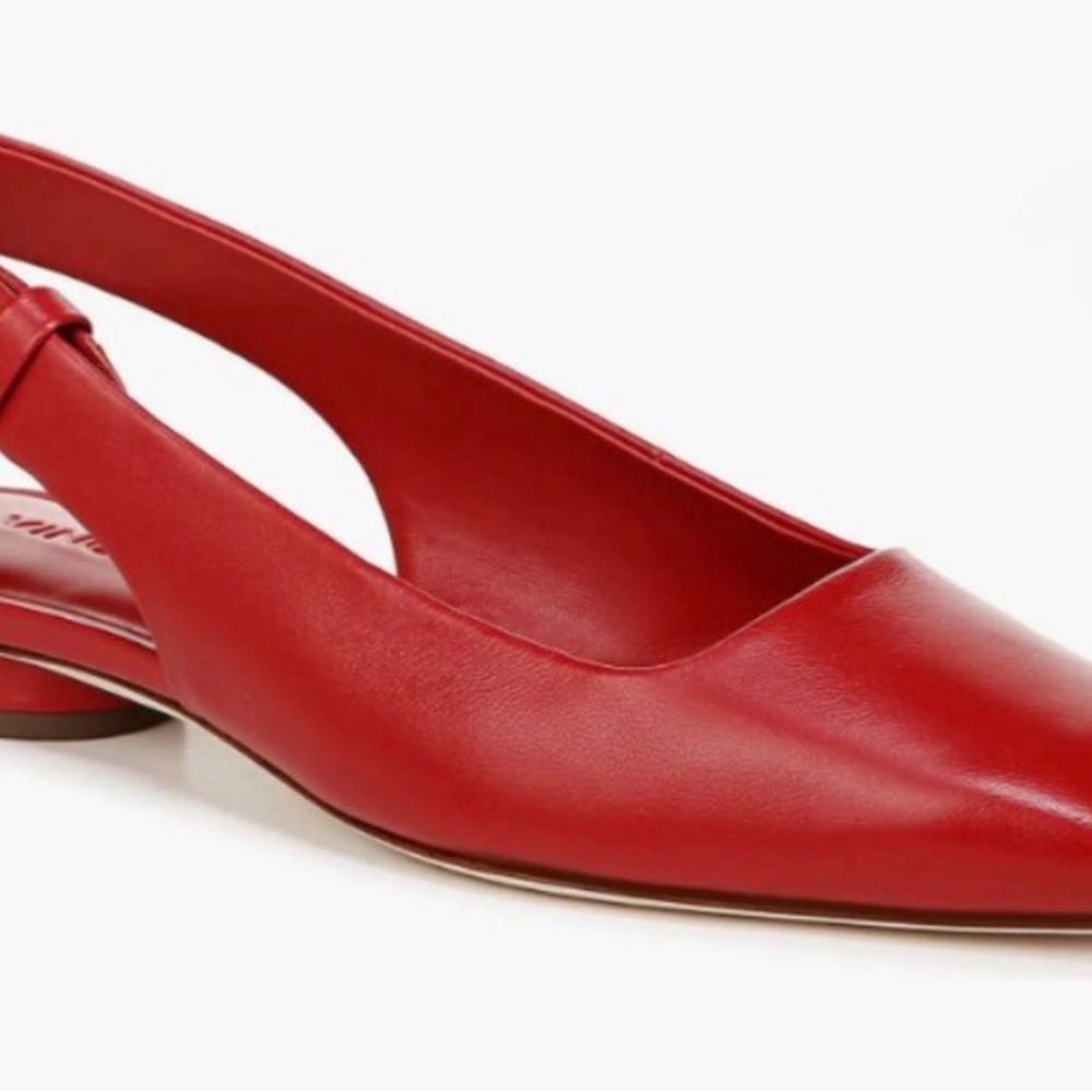 Luxurious Vince Red Slingback Flats